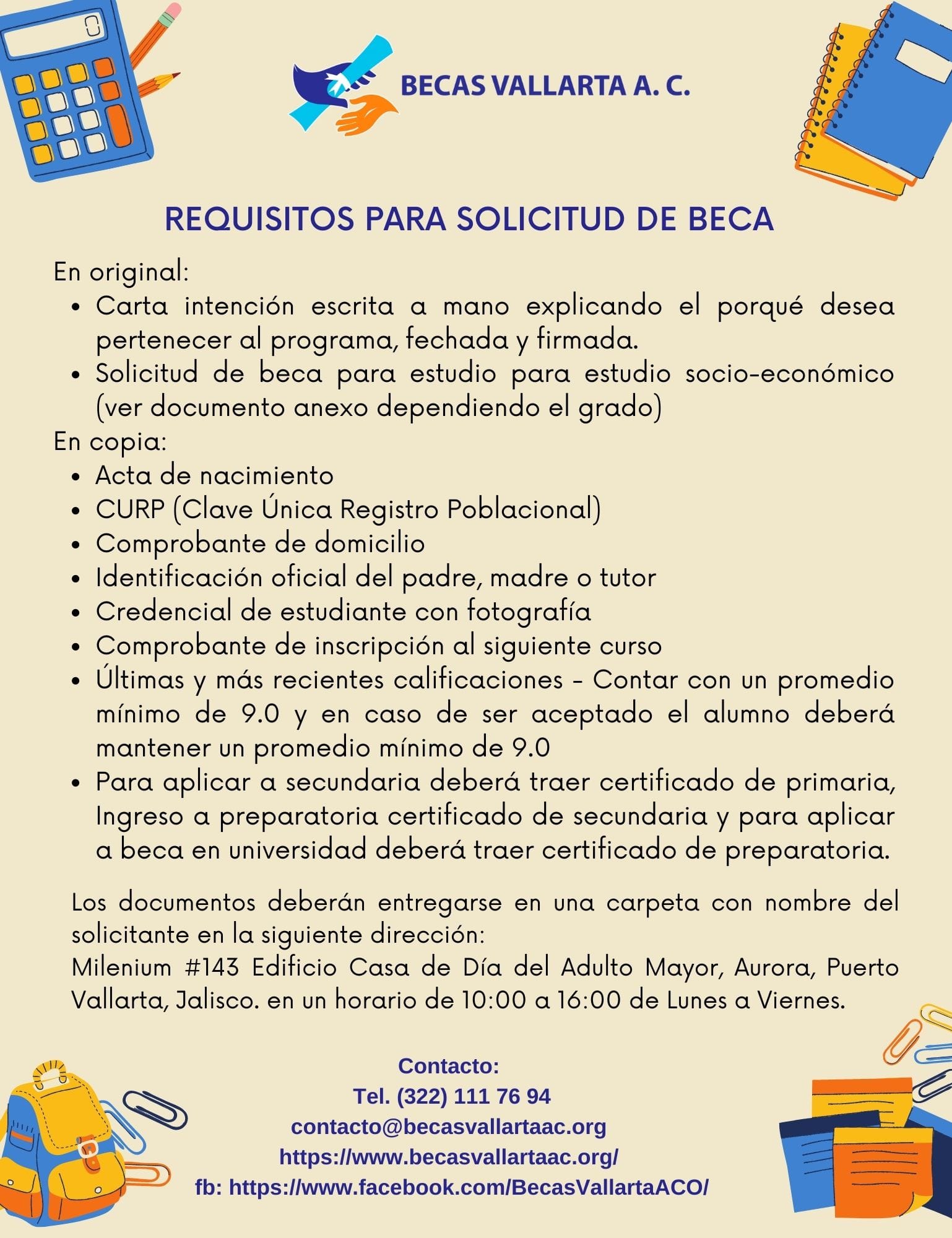 Requisitos - Becas Vallarta A.C.